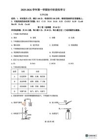 江苏省丹阳市2025-2026学年九年级上学期阶段性学习化学试卷（月考）