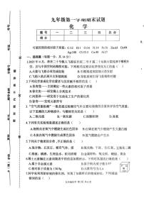 河南省驻马店市上蔡县2025-2026学年九年级上学期2月期末化学试题