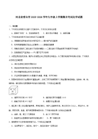 河北省邢台市2025-2026学年九年级上学期期末考试化学试卷(含答案)