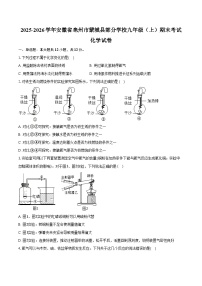 2025-2026学年安徽省亳州市蒙城县部分学校九年级（上）期末化学试卷（含答案）