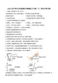 2025-2026学年山东省潍坊市潍城区九年级（上）期末化学试卷（含答案）