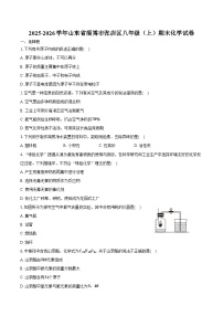 2025-2026学年山东省淄博市张店区八年级（上）期末化学试卷（含答案）