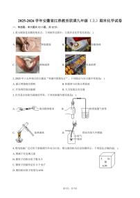 2025-2026学年安徽省江淮教育联盟九年级（上）期末化学试卷（含答案）
