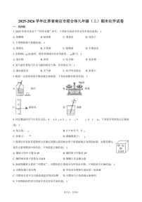 2025-2026学年江苏省南京市联合体九年级（上）期末化学试卷（含答案）