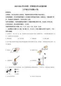 河北省邢台市南宫市2025-2026学年九年级上学期1月期末考试化学试题（原卷+解析）