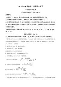 山东省东营市广饶县2025-2026学年九年级上学期1月期末考试化学试题（原卷+解析）
