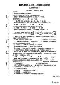 新疆维吾尔自治区部分地区2025-2026学年九年级上学期期末试卷化学试题
