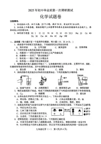 河南省南阳市2025年九年级中考一模化学试卷及答案