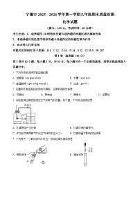 福建宁德市2025-2026学年九年级上学期2月期末质量检测化学试题（试卷+解析）