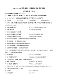 河北省沧州市任丘市2025-2026学年九年级上学期1月期末化学试题（试卷+解析）