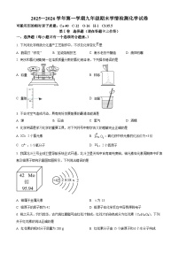 河北省石家庄市新华区2025-2026学年九年级上学期1月期末考试化学试题（试卷+解析）