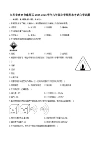江苏省南京市建邺区2025-2026学年九年级上学期期末考试化学试题（含答案+解析）