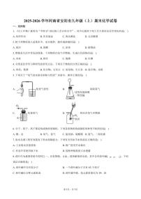 2025-2026学年河南省安阳市九年级（上）期末化学试卷（含答案）