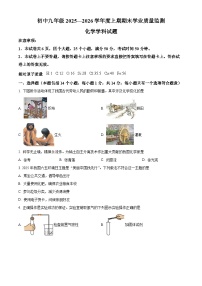 河南省信阳市息县2025-2026学年九年级上学期2月期末考试化学试题（试卷+解析）