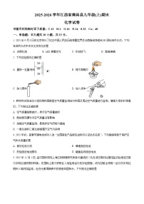 江西南昌县2025-2026学年九年级上学期期末考试化学试卷（试卷+解析）