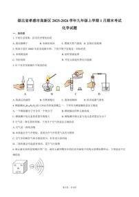 2025-2026学年湖北省孝感市高新区九年级上学期1月期末考试化学试卷（含答案）