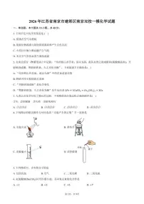 2026年江苏省南京市建邺区南京双校中考一模化学试卷（含答案）