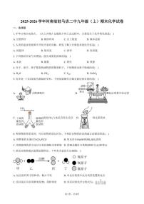 2025-2026学年河南省驻马店二中九年级（上）期末化学试卷（含答案）
