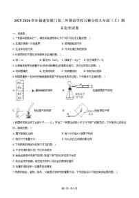 2025-2026学年福建省厦门市第二外国语学校石狮分校九年级（上）期末化学试卷（含答案）