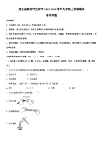 2025-2026学年河北省廊坊市三河市九年级上学期期末考试化学试卷（学生版）