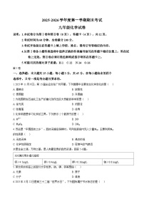 广东省茂名市2025-2026学年上学期期末九年级化学试卷及答案