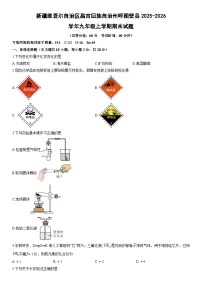 2025-2026学年新疆维吾尔自治区昌吉回族自治州呼图壁县九年级上学期期末化学试卷（学生版）
