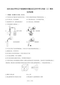 2025-2026学年辽宁省盘锦市兴隆台区辽河中学九年级（上）期末化学（含答案）试卷