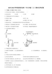 2025-2026学年陕西省宝鸡一中九年级（上）期末化学试卷（含答案）