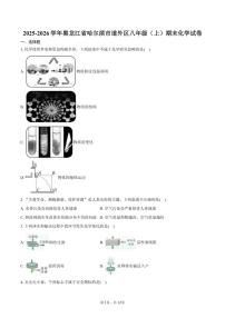 2025-2026学年黑龙江省哈尔滨市道外区八年级（上）期末化学试卷（含答案）