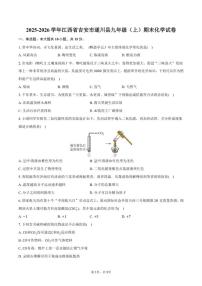 2025-2026学年江西省吉安市遂川县九年级（上）期末化学试卷（含答案）