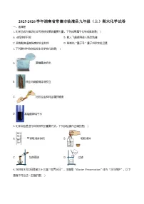 2025-2026学年湖南省常德市临澧县九年级（上）期末化学试卷（含答案）
