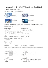 2025-2026学年广东省江门市开平市九年级（上）期末化学试卷（含答案）