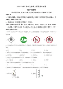 云南昆明市西山区2025-2026学年九年级上学期期末考试化学试题(试卷+解析)