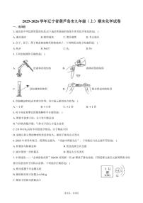 2025-2026学年辽宁省葫芦岛市九年级（上）期末化学试卷（含答案）