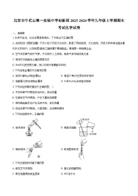 北京市牛栏山第一实验中学创新班2025-2026学年九年级上学期期末考试化学试卷（含答案）