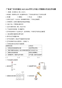 广东省广州市花都区2025-2026学年九年级上学期期末考试化学（含答案）