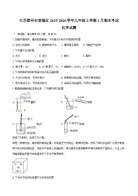 江苏泰州市姜堰区2025-2026学年九年级上学期1月期末考试化学试卷（含答案）