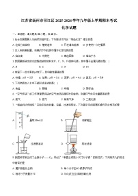 江苏省扬州市邗江区2025-2026学年九年级上学期期末考试化学试卷（含答案）