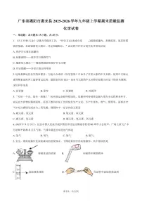 广东省揭阳市惠来县2025-2026学年九年级上学期期末质量监测化学试卷（含答案）