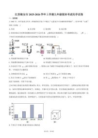 江苏海安市2025-2026学年上学期九年级期末考试化学试卷（含答案）