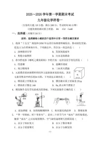 福建省漳州市漳浦县2025-2026学年九年级上学期期末考试化学试卷