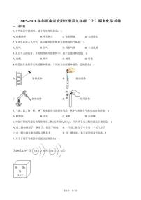 2025-2026学年河南省安阳市滑县九年级（上）期末化学试卷（含答案）