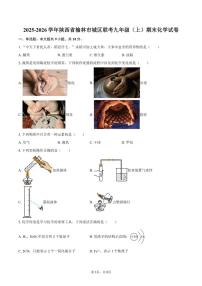2025-2026学年陕西省榆林市城区联考九年级（上）期末化学试卷（含答案）