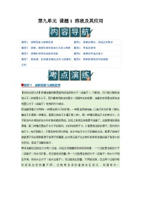 初中人教版（2024）溶液及其应用优秀导学案