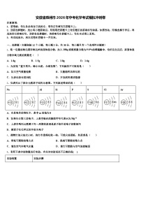 安徽省滁州市2026年中考化学考试模拟冲刺卷（含答案解析）