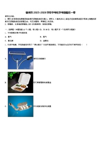 锦州市2025-2026学年中考化学考前最后一卷（含答案解析）