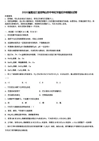 2026届黑龙江省双鸭山市中考化学最后冲刺模拟试卷（含答案解析）