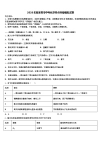 2026年张家界市中考化学对点突破模拟试卷（含答案解析）