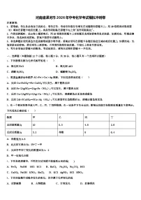 河南省漯河市2026年中考化学考试模拟冲刺卷（含答案解析）