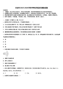 长治市2025-2026学年中考化学适应性模拟试题（含答案解析）